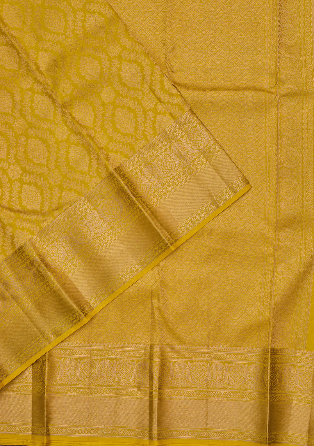 Yellow Zariwork Pure Silk Saree