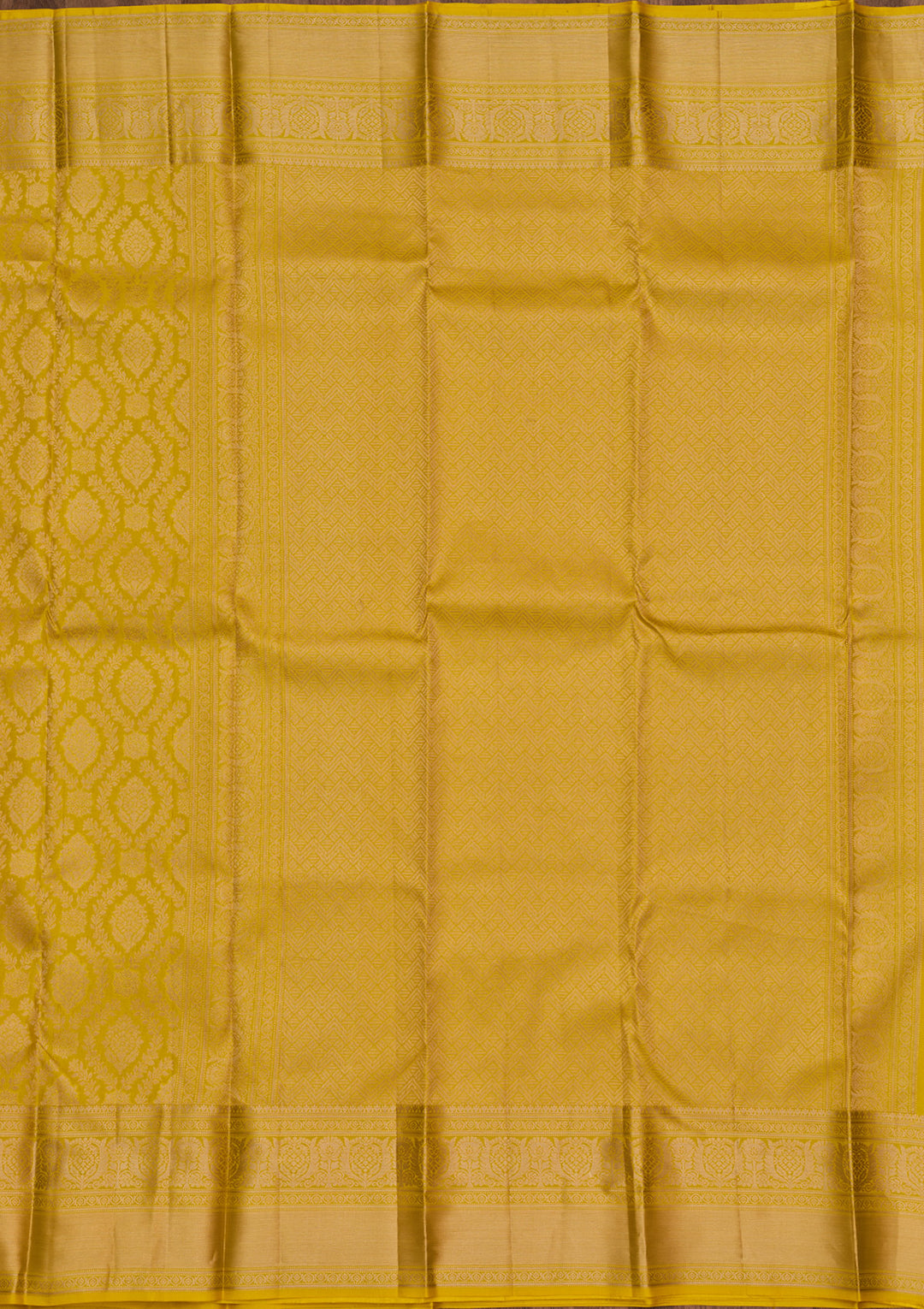 Yellow Zariwork Pure Silk Saree