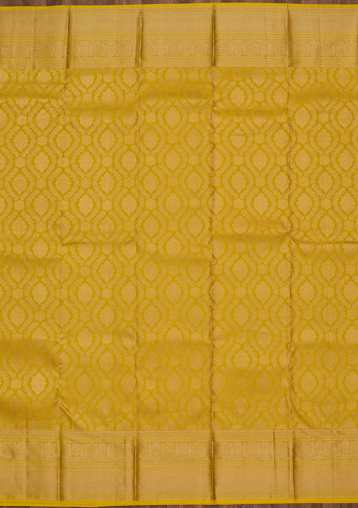 Yellow Zariwork Pure Silk Saree