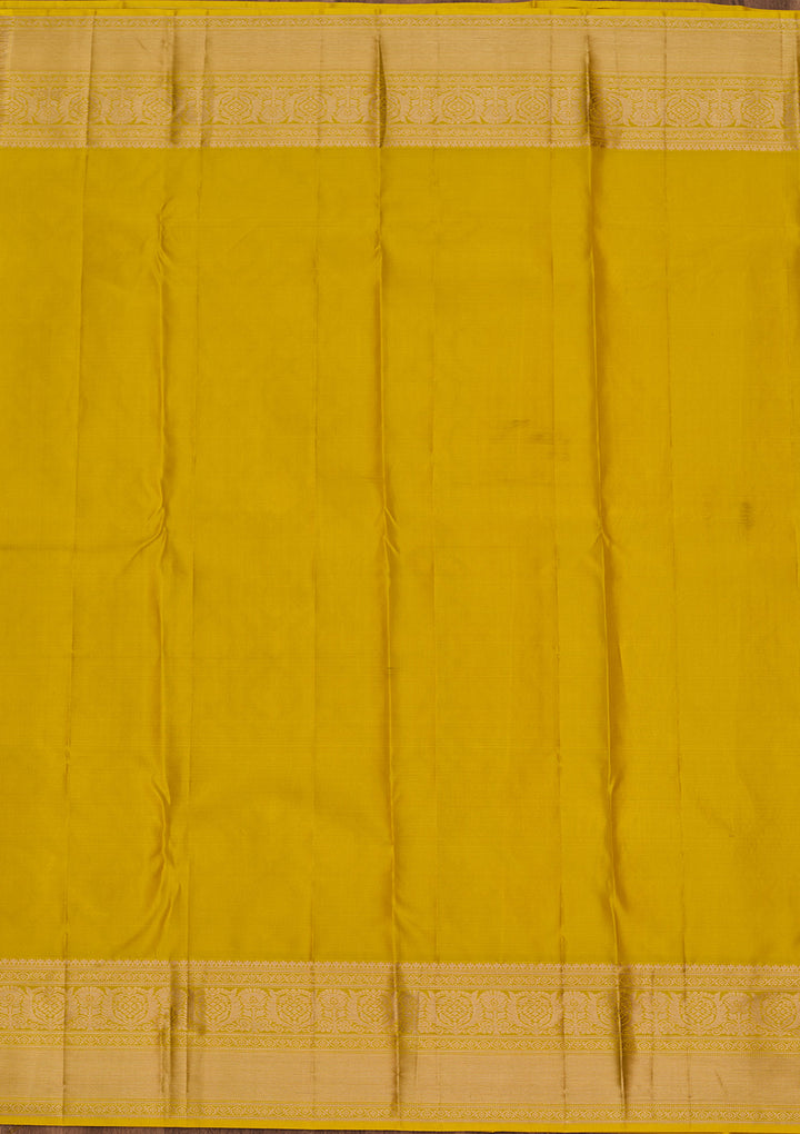 Yellow Zariwork Pure Silk Saree
