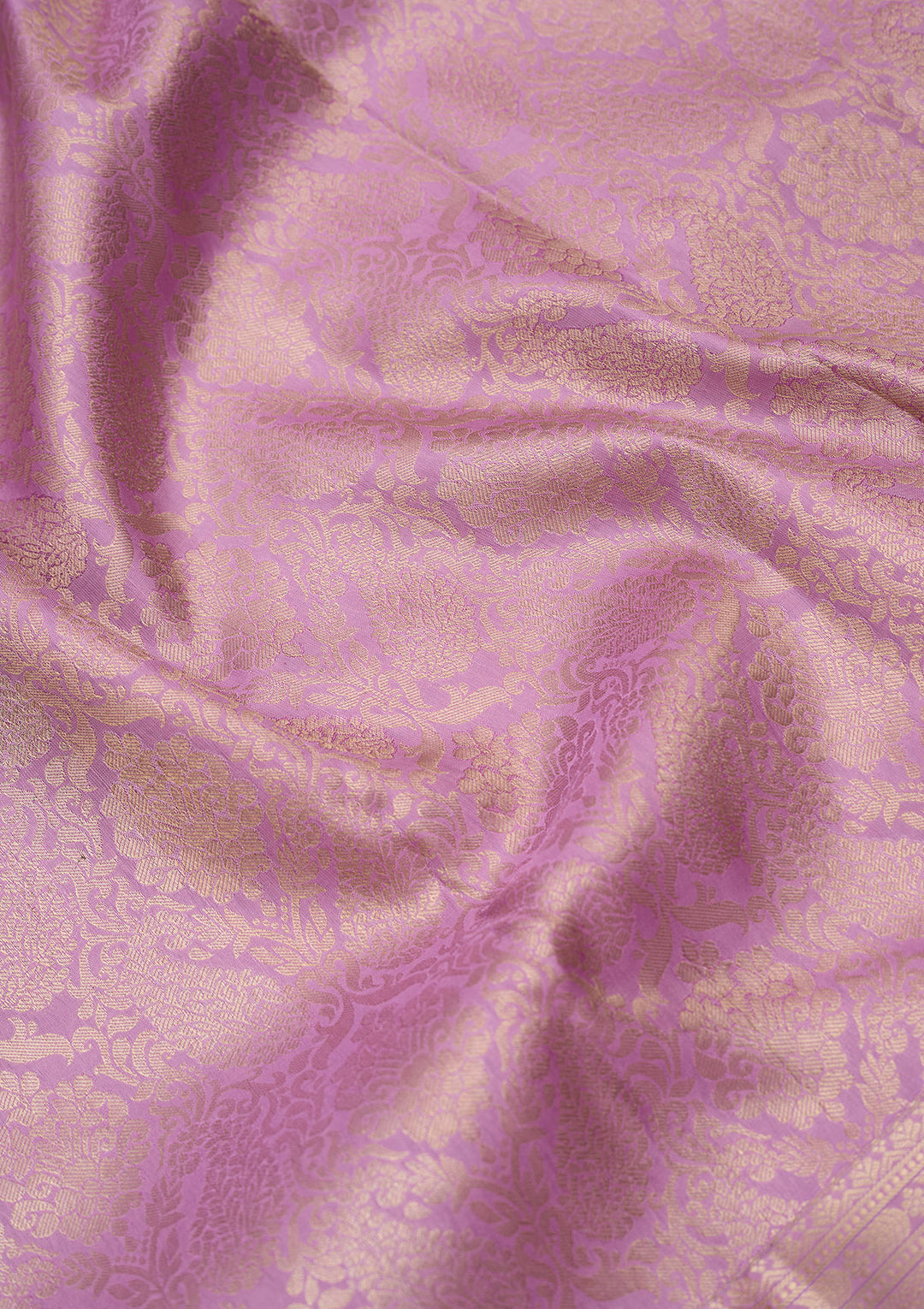 Lavender Zariwork (Silver) Silk Silk_Saree