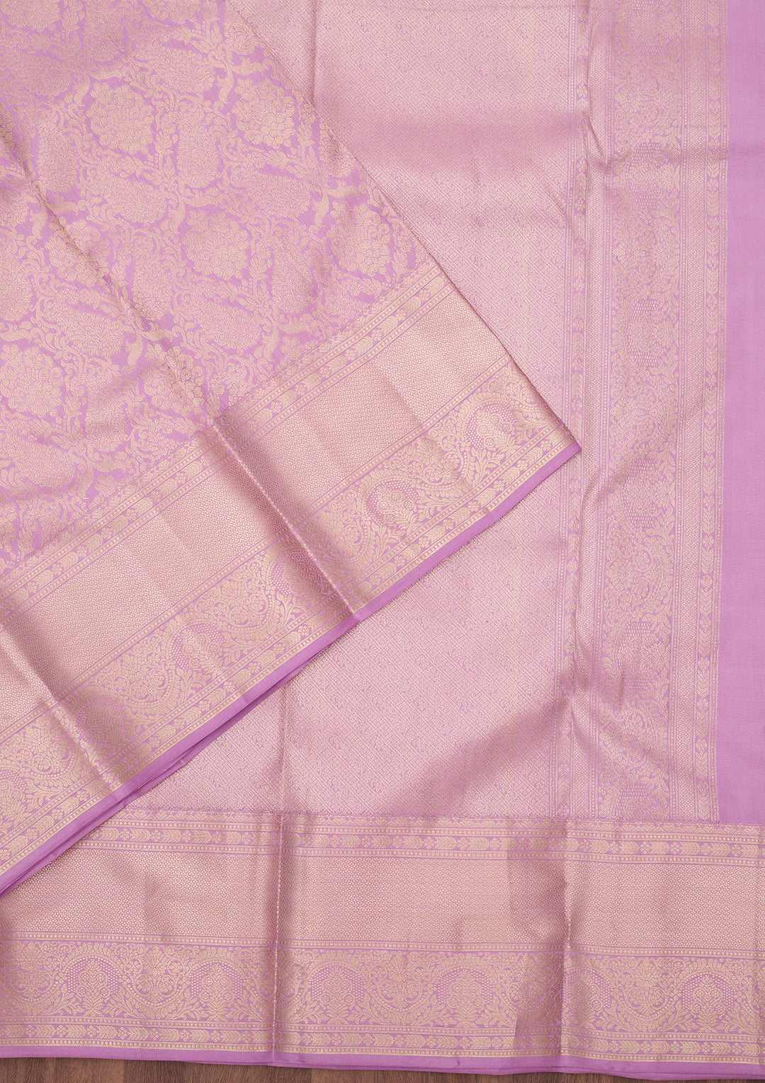 Lavender Zariwork (Silver) Silk Silk_Saree