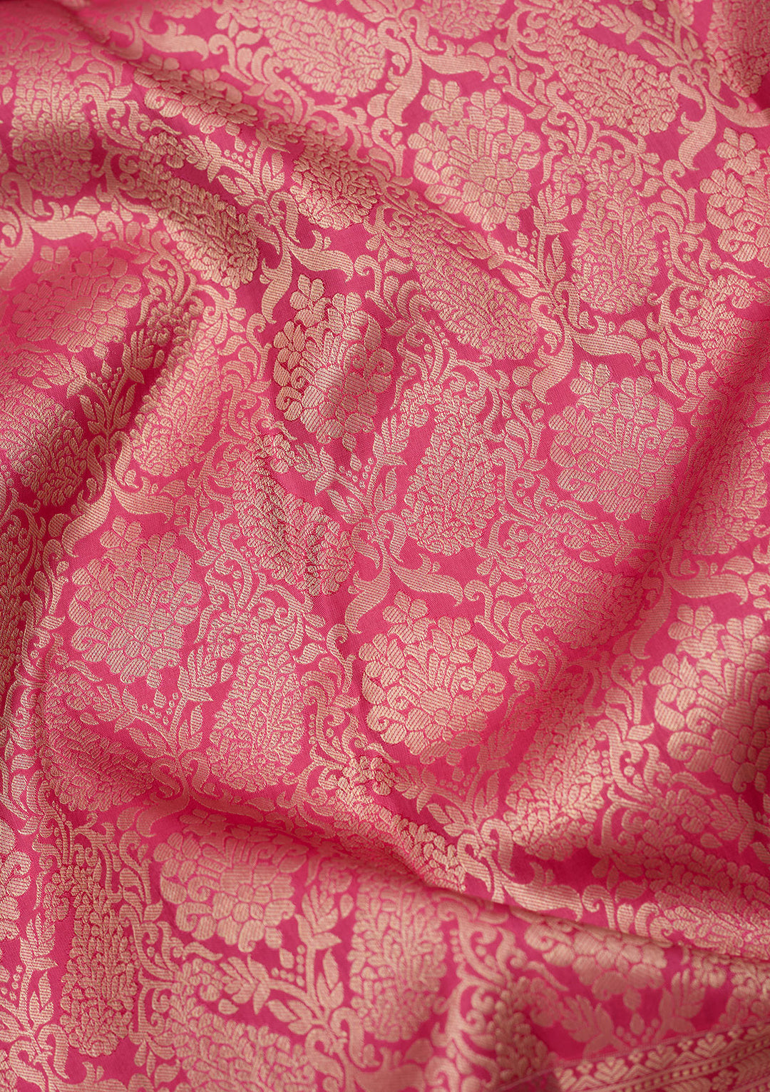 Pink Zariwork (Silver) Silk Silk_Saree