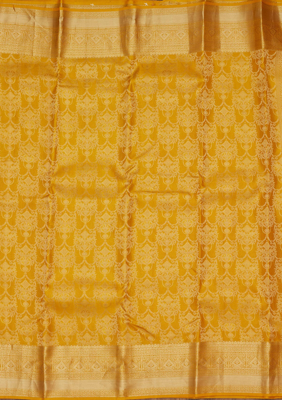 Yellow Zariwork Pure Silk Saree