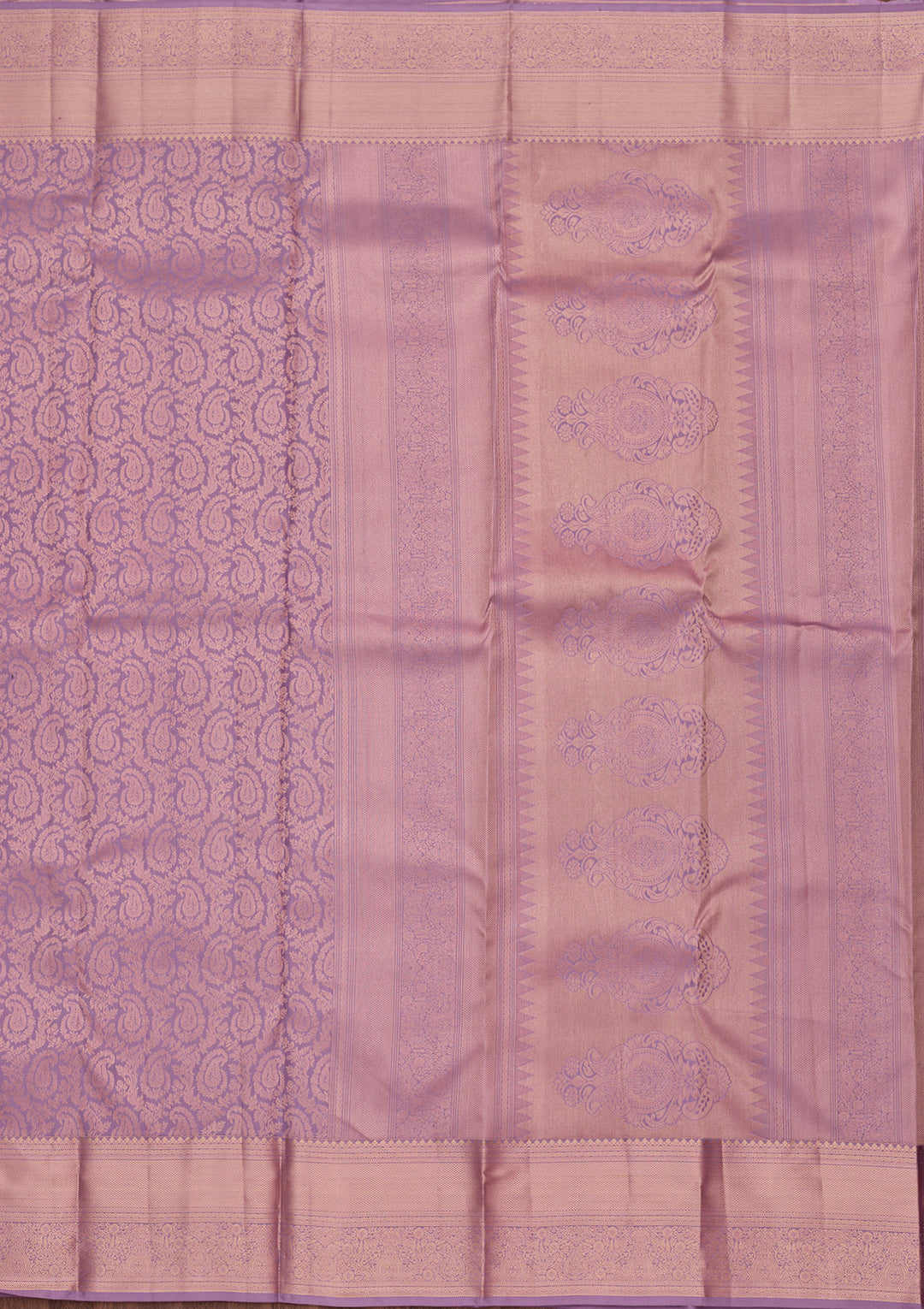 Lavender Zariwork Pure Silk Saree