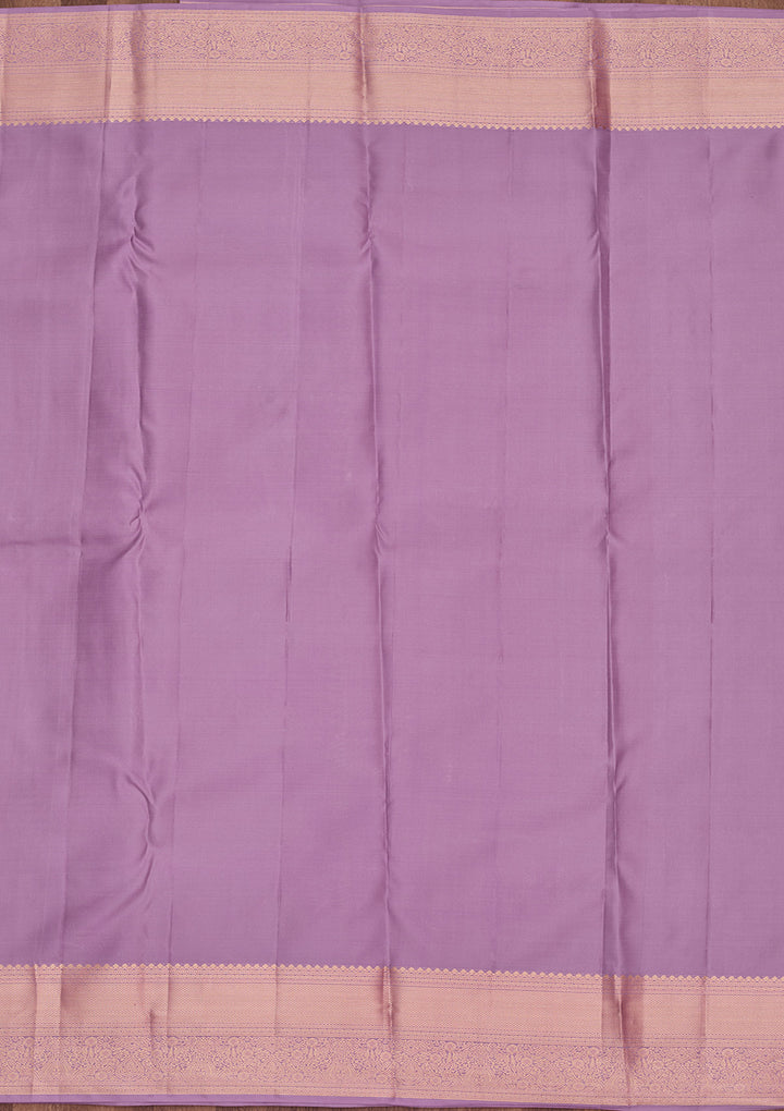 Lavender Zariwork Pure Silk Saree