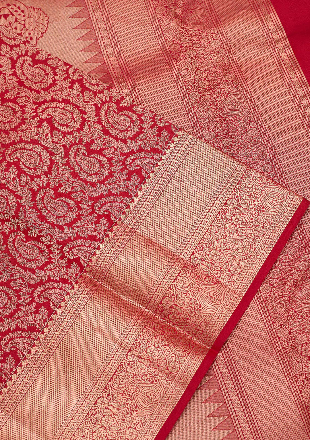 Maroon Zariwork Pure Silk Saree