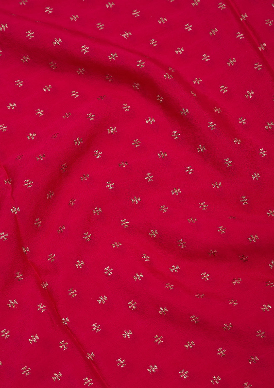 Pink Zariwork Pure Crepe Silk Saree