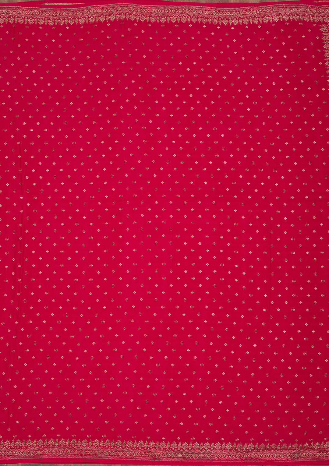 Pink Zariwork Pure Crepe Silk Saree