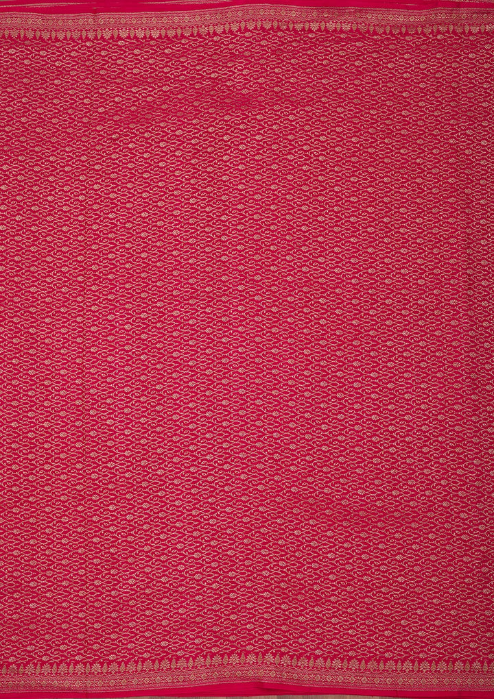 Pink Zariwork Pure Crepe Silk Saree