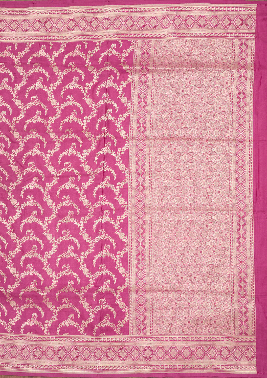 Mauve Zariwork Pure Silk Saree