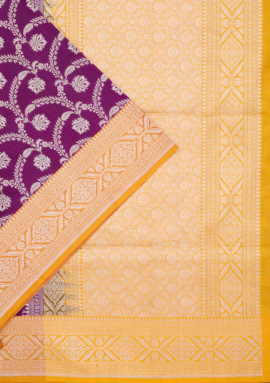 Purple Zariwork Pure Silk Saree