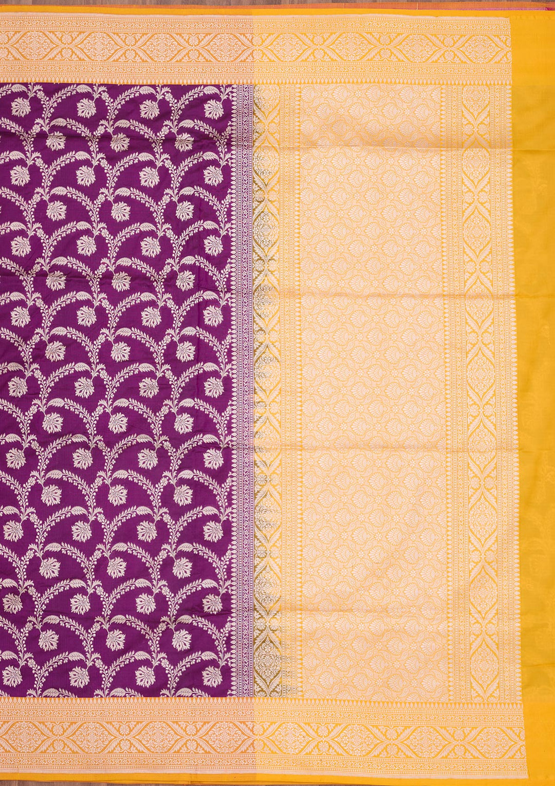 Purple Zariwork Pure Silk Saree