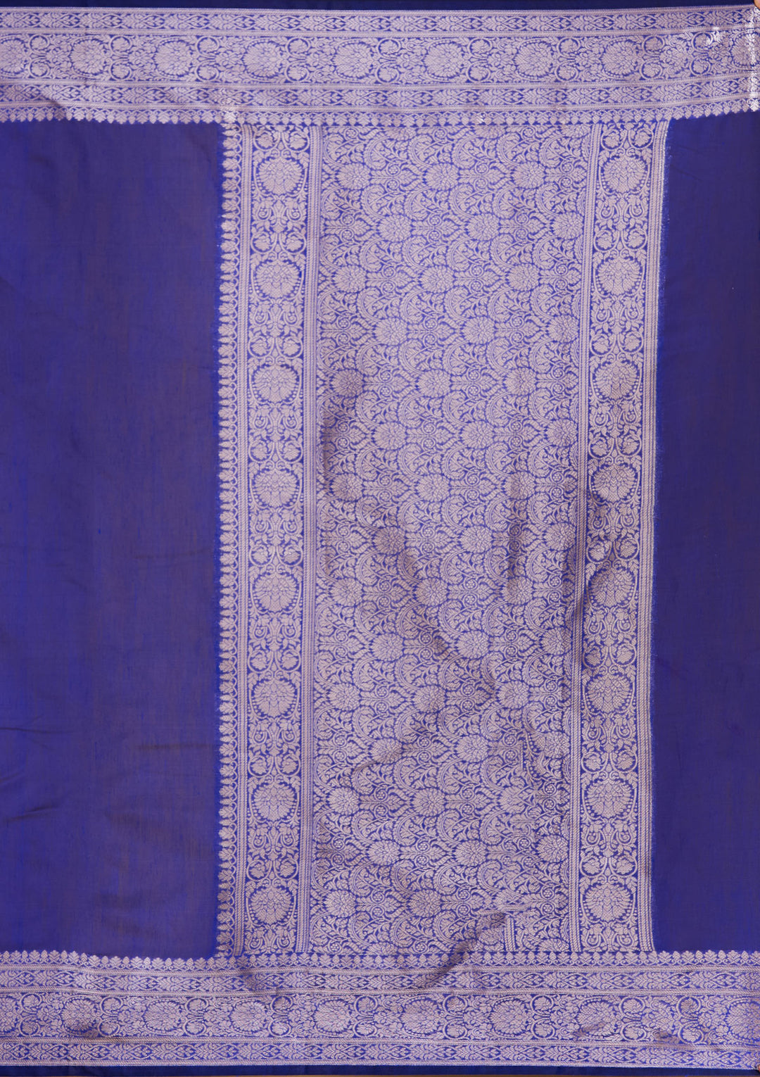 Royal Blue Zariwork (Gold) Art Silk Silk_Saree