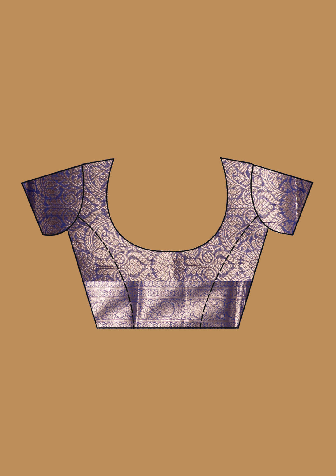 Royal Blue Zariwork (Gold) Art Silk Silk_Saree