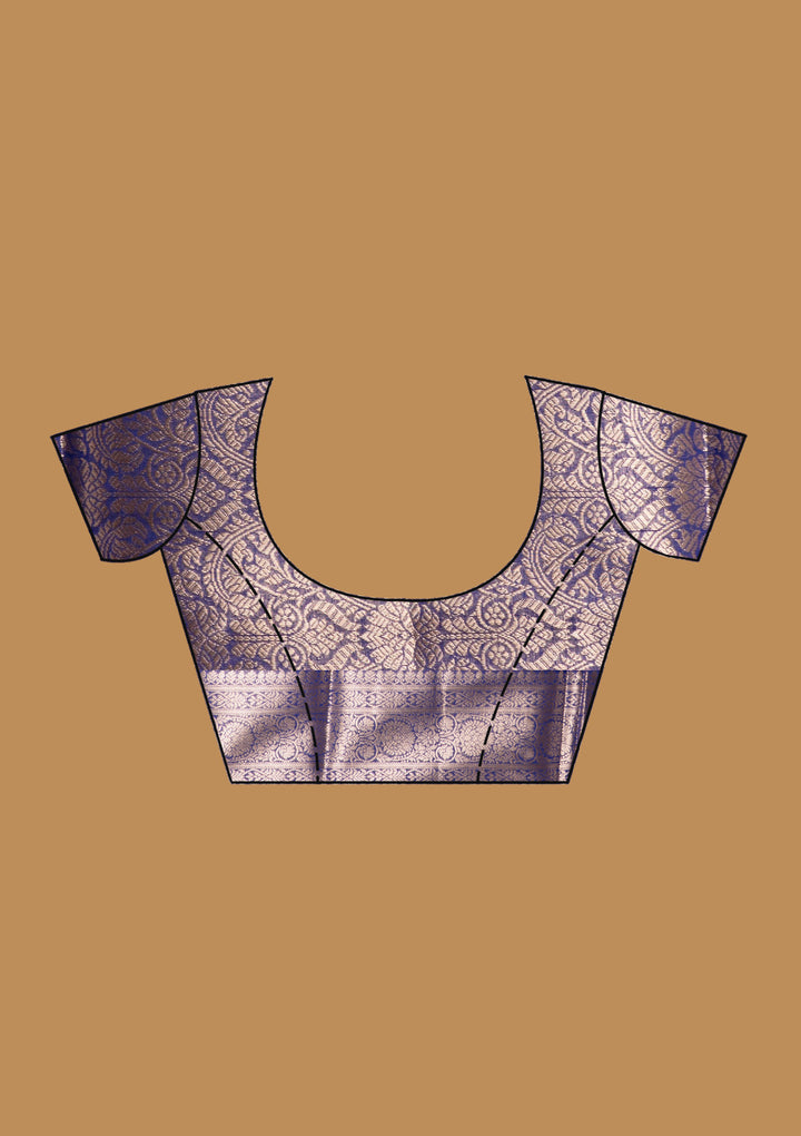 Royal Blue Zariwork (Gold) Art Silk Silk_Saree