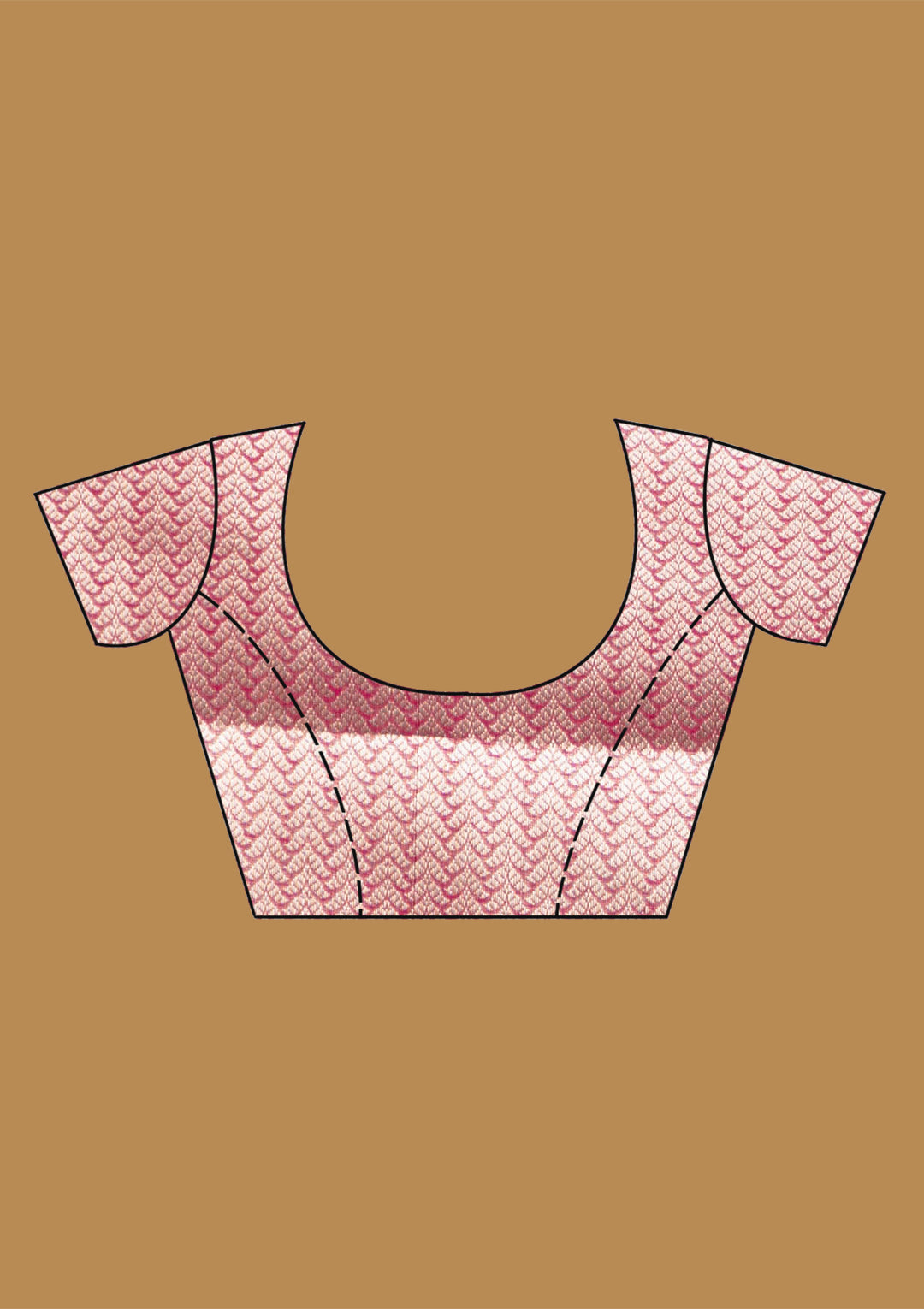 Magenta Pink Zariwork (Gold) Art Silk Silk_Saree