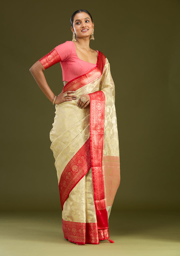 Gold Zariwork (Gold) Art Silk Silk Saree