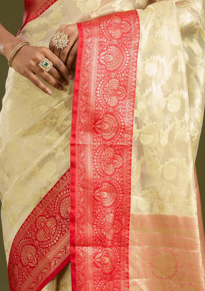 Gold Zariwork (Gold) Art Silk Silk Saree