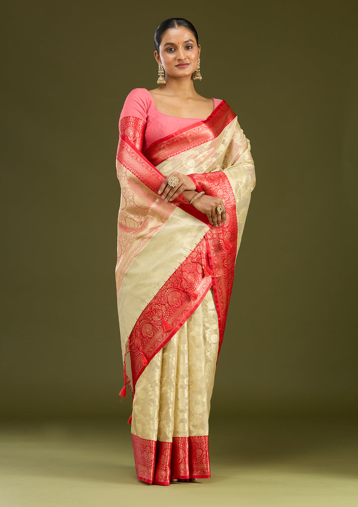 Gold Zariwork (Gold) Art Silk Silk Saree