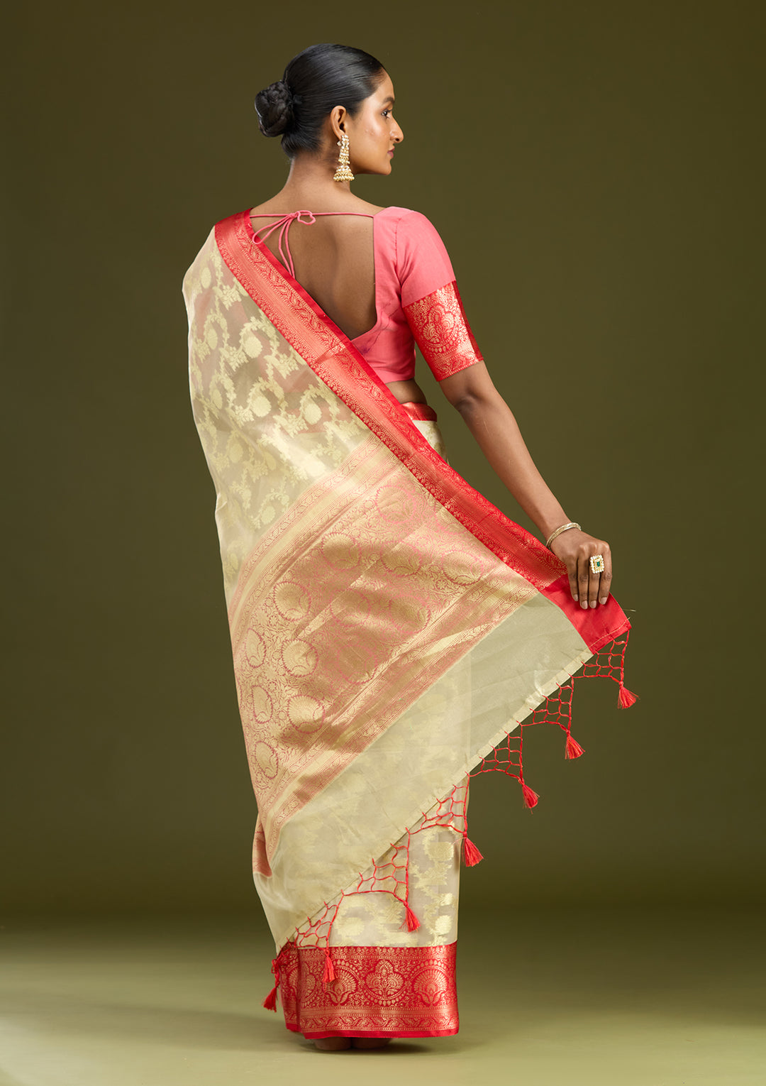 Gold Zariwork (Gold) Art Silk Silk Saree