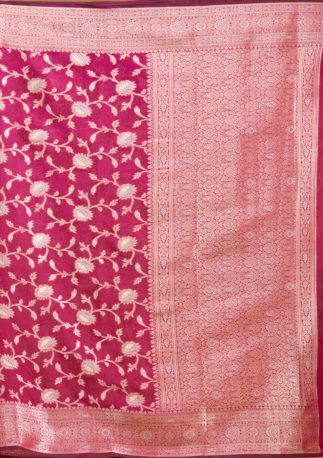 Wine Zariwork Art Silk Silk Saree
