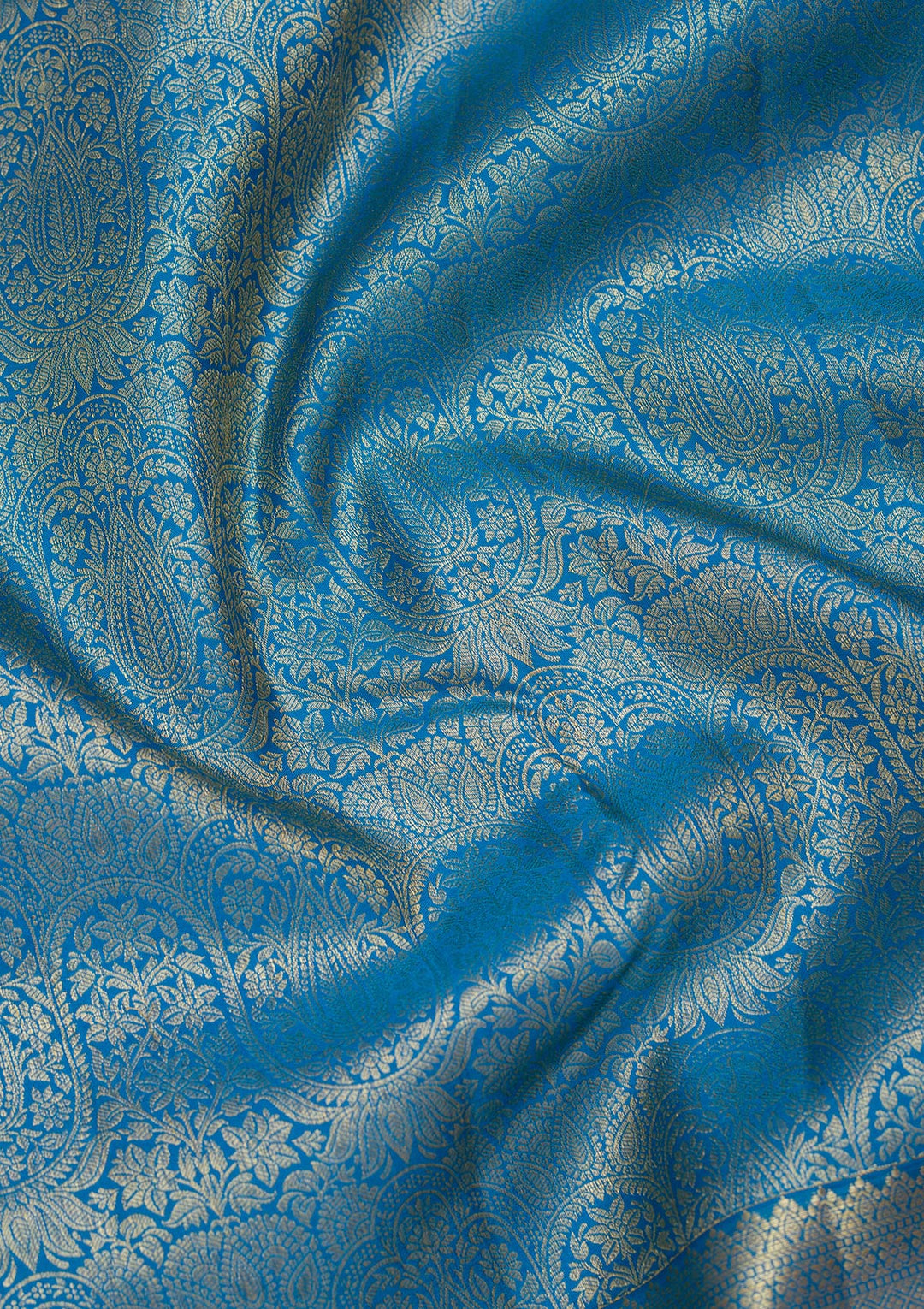 Royal Blue Zariwork Pure Silk Saree