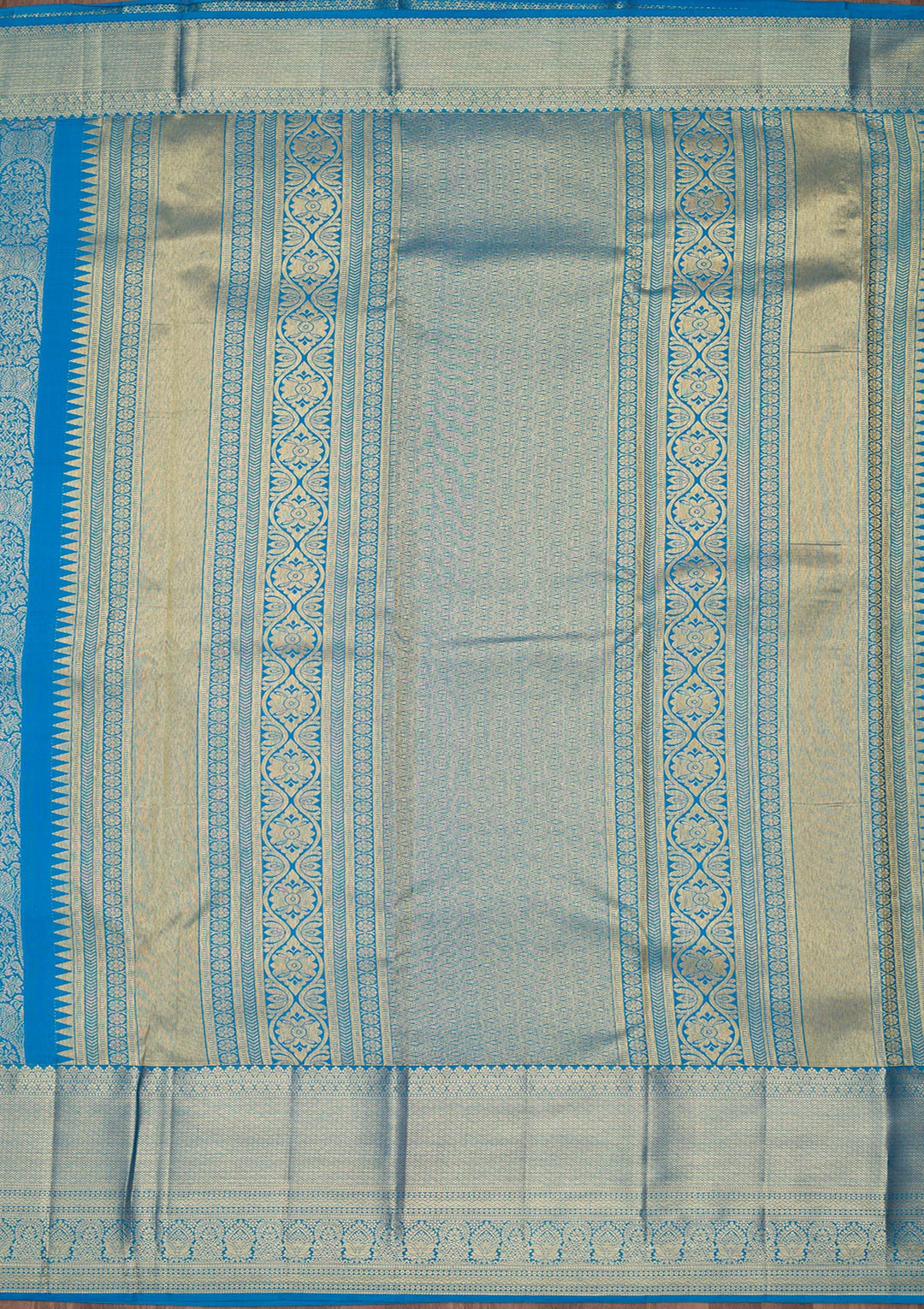 Royal Blue Zariwork Pure Silk Saree