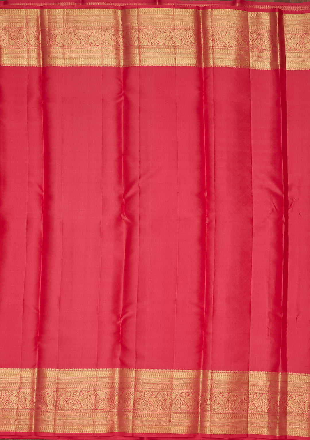 Rani Pink Zariwork Pure Silk Saree