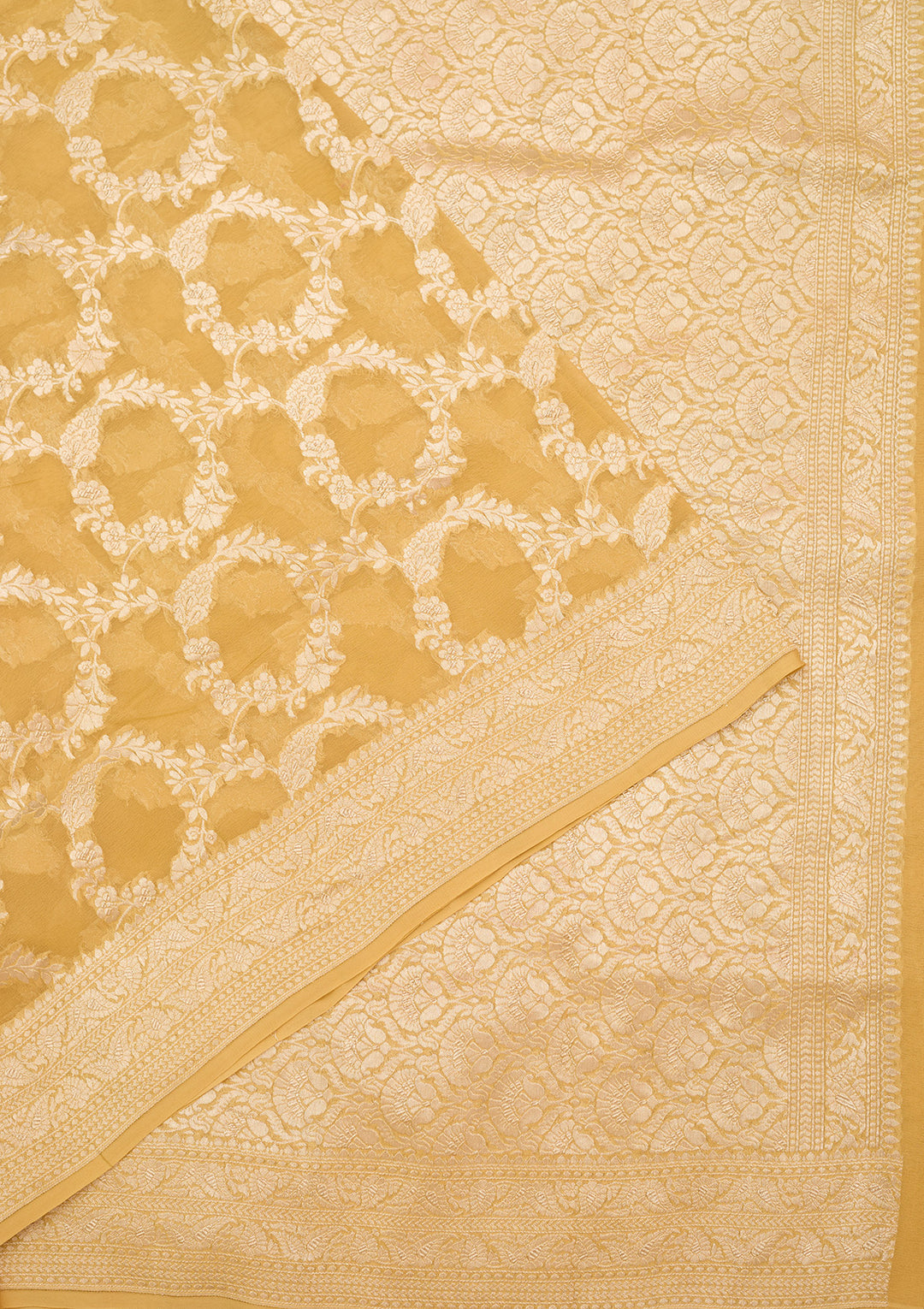 Gold Zariwork (Silver) Silk Silk_Saree
