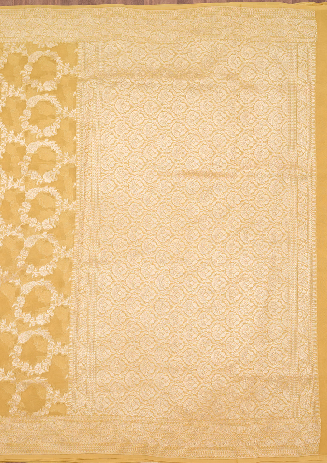 Gold Zariwork (Silver) Silk Silk_Saree