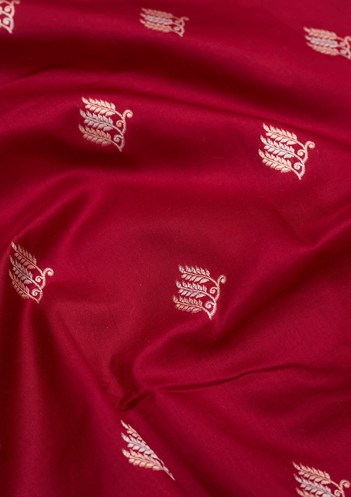 Wine Zariwork (Gold) Silk Silk_Saree