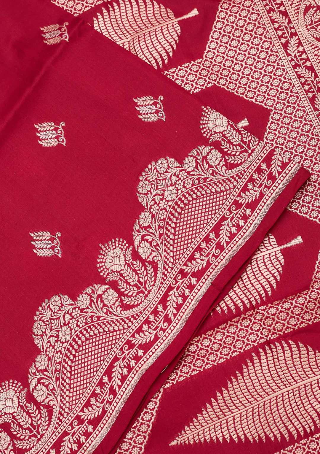 Wine Zariwork (Gold) Silk Silk_Saree