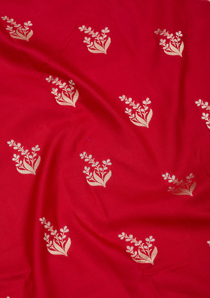 Red Zariwork Pure Silk Saree