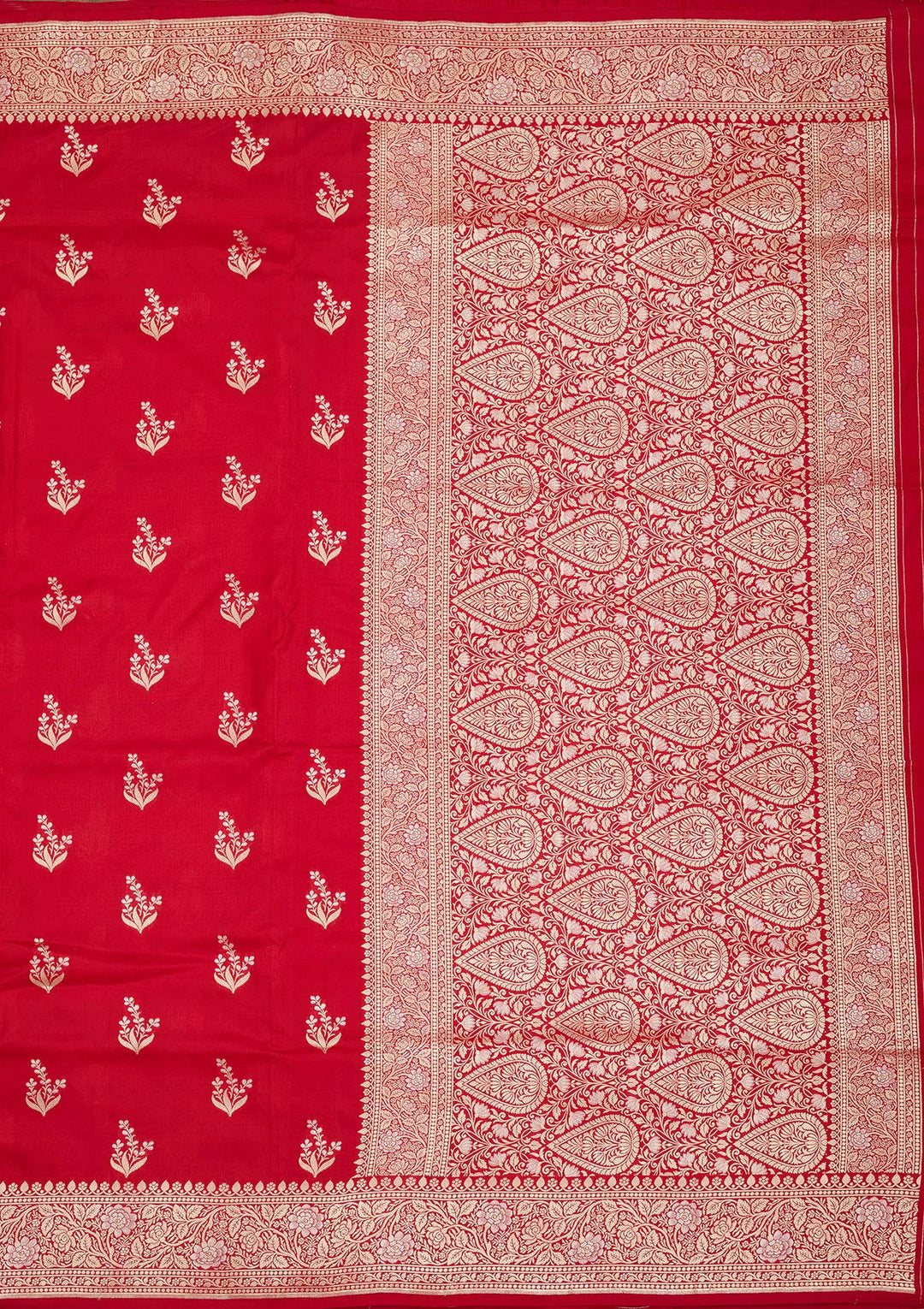 Red Zariwork Pure Silk Saree