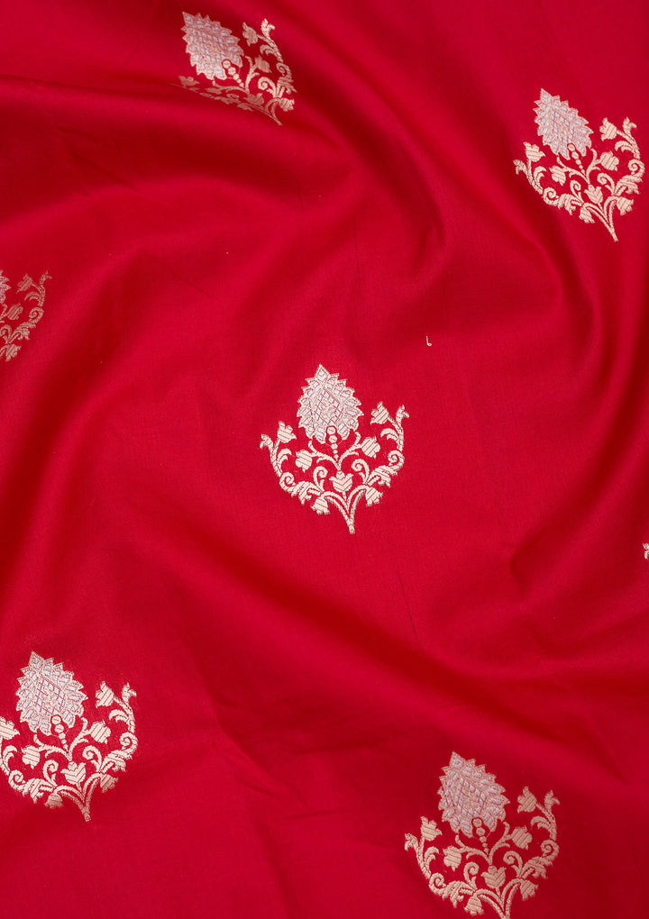 Red Zariwork Pure Silk Saree