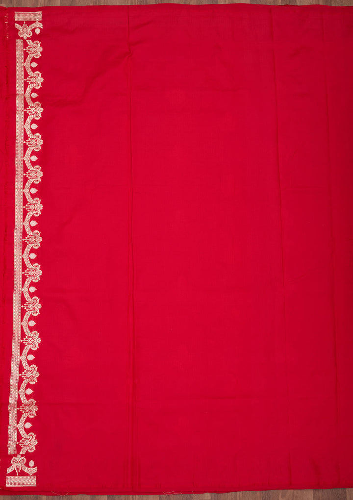 Red Zariwork Pure Silk Saree
