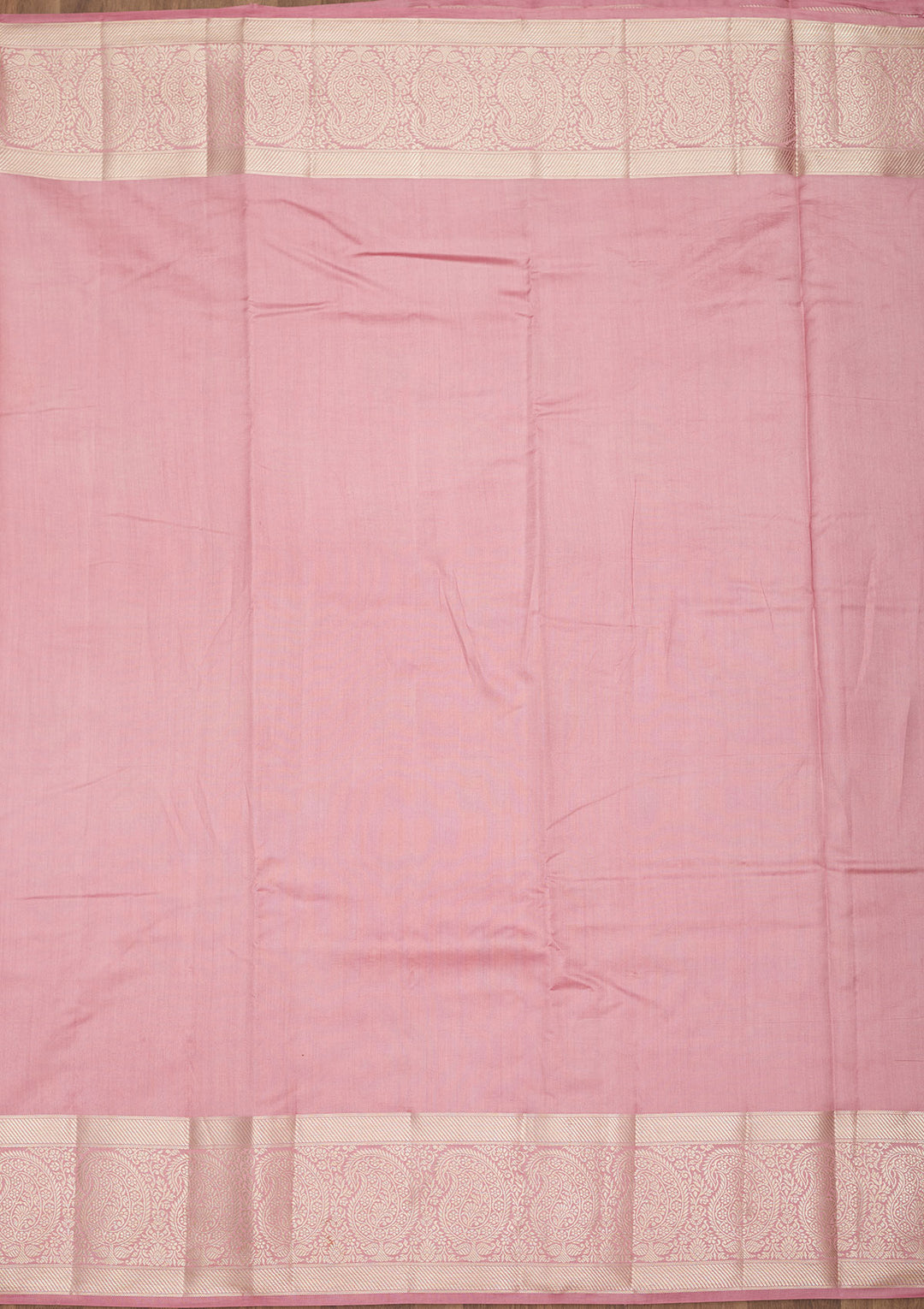 Onion Pink Zariwork Pure Silk Saree