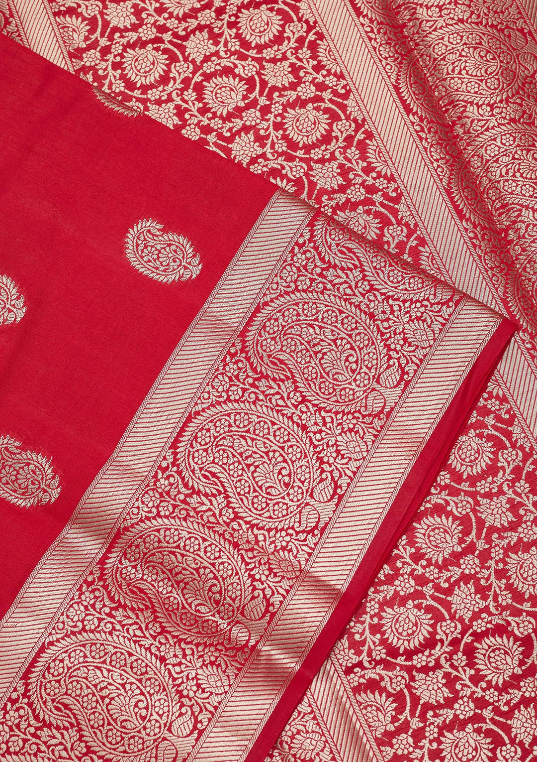 Red Zariwork Pure Silk Saree