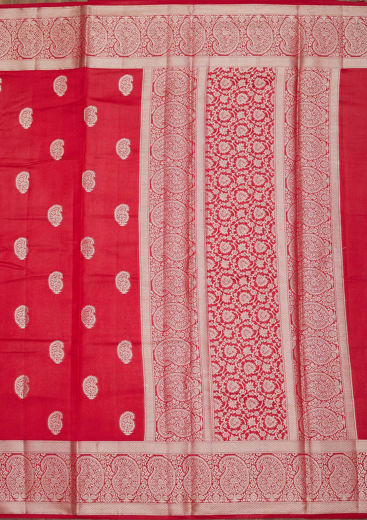 Red Zariwork Pure Silk Saree