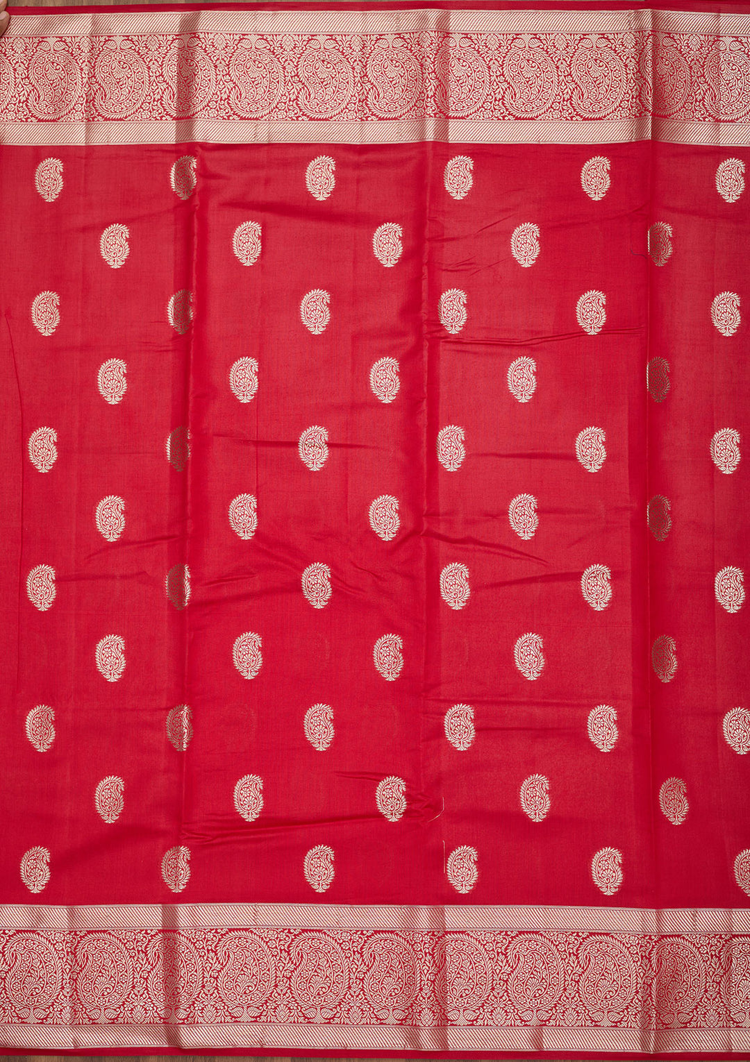 Red Zariwork Pure Silk Saree