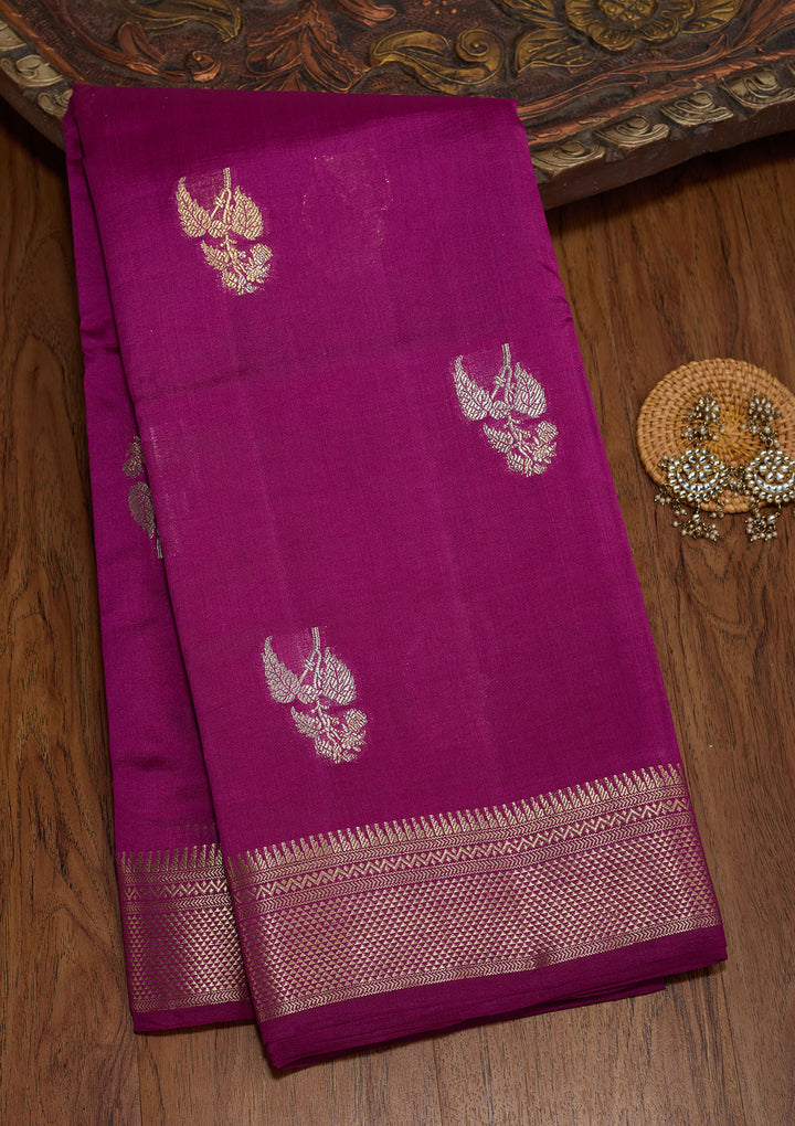 Light Lavender Zariwork Pure Silk Saree