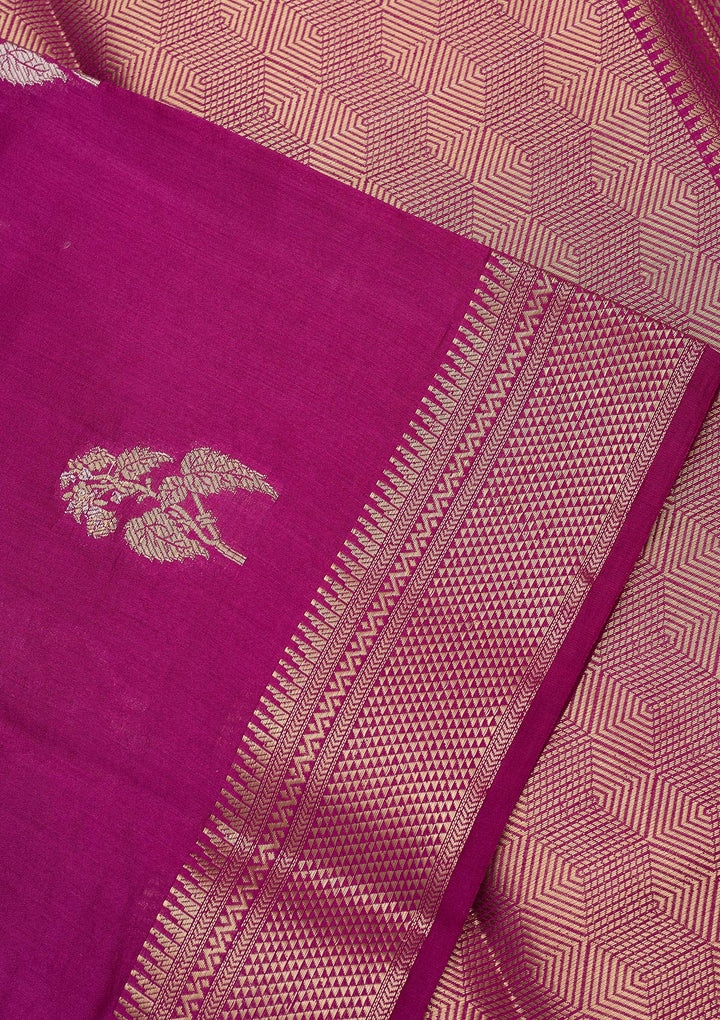 Light Lavender Zariwork Pure Silk Saree