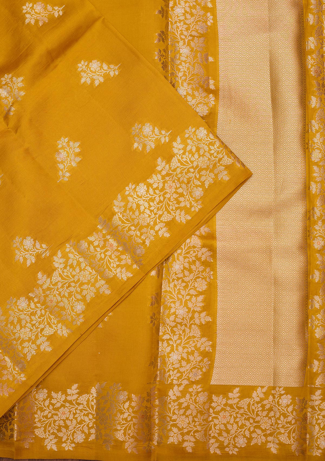 Mustard Zariwork (Gold) Pure Silk Silk_Saree