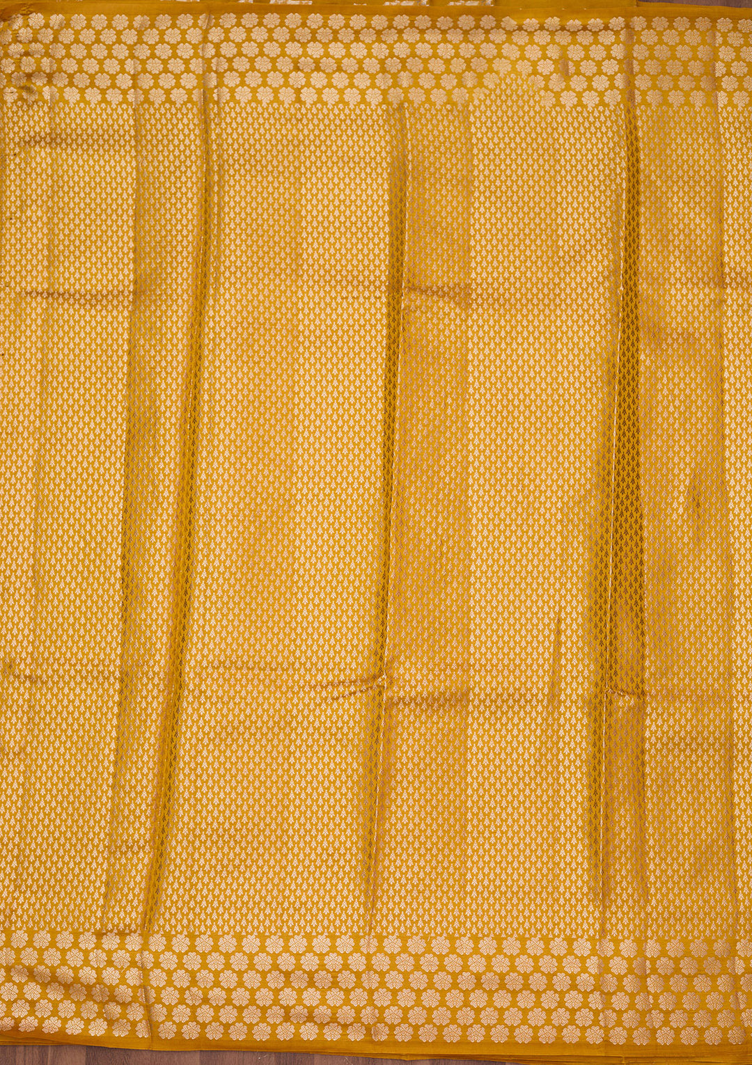 Mustard Zariwork (Gold) Pure Silk Silk_Saree