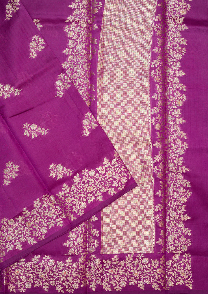 Purple Zariwork (Gold) Pure Silk Silk_Saree