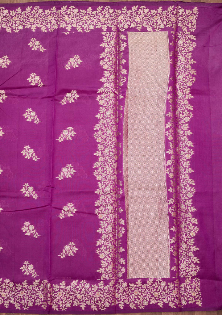 Purple Zariwork (Gold) Pure Silk Silk_Saree