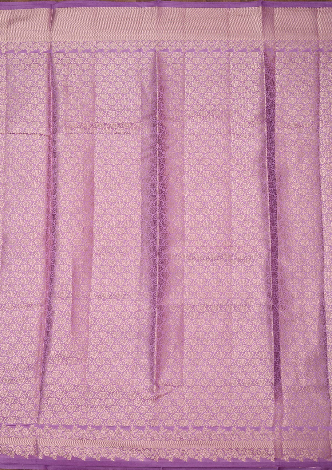 Lavender Zariwork (Gold) Pure Silk Saree