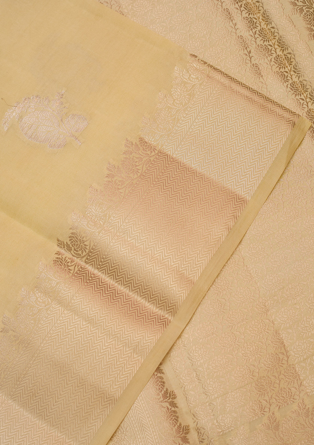 Lemon Yellow Zariwork (Gold) Pure Silk Silk_Saree
