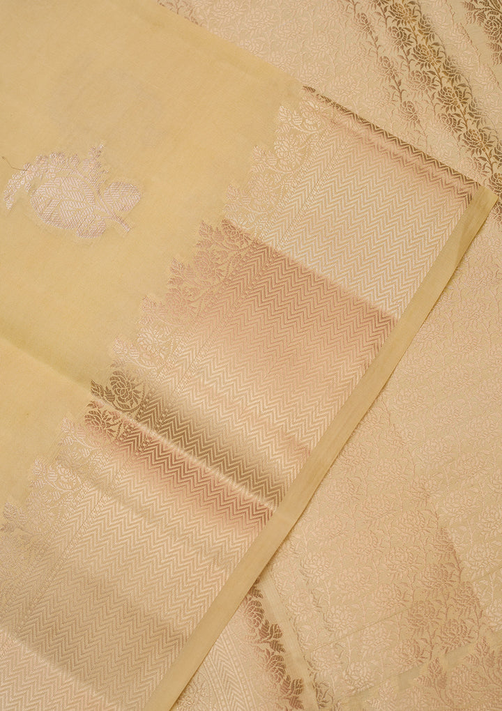 Lemon Yellow Zariwork (Gold) Pure Silk Silk_Saree